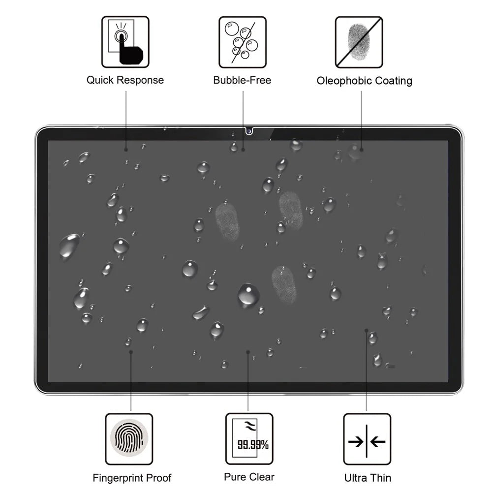 ForLenovo Tab M10 (Gen 3) TB-328FU / TB-328XU 2.5D Straight Edge Tempered Glass Film Scratch-resistant Anti-explosion Full Screen Protector - 2