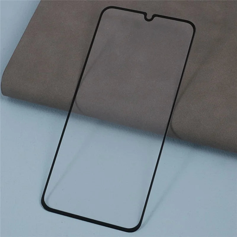 For Samsung Galaxy A01 Screen Protector Silk Printing Full Glue Crystal Clear Tempered Glass Film - Transparent - 3