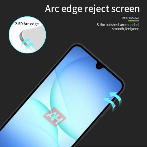 MOFI For Samsung Galaxy A17 5G / A17 4G / A26 5G / A16 5G / A16 4G Screen Protector  9H Full Glue Full Coverage High Aluminum-Silicon Glass Film - Black - 2