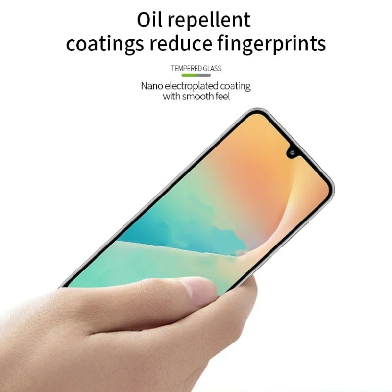 MOFI For Samsung Galaxy M36 5G Screen Protector  9H Full Glue Full Coverage High Aluminum-Silicon Glass Film - Black - 4