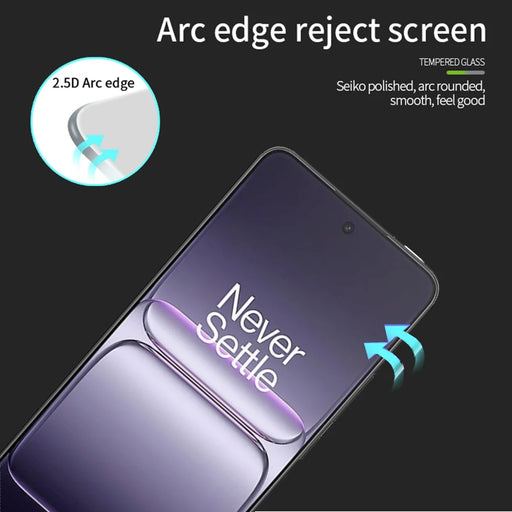 MOFI For OnePlus Nord CE5 5G Screen Protector  9H Full Glue Full Coverage High Aluminum-Silicon Glass Film - Black - 2