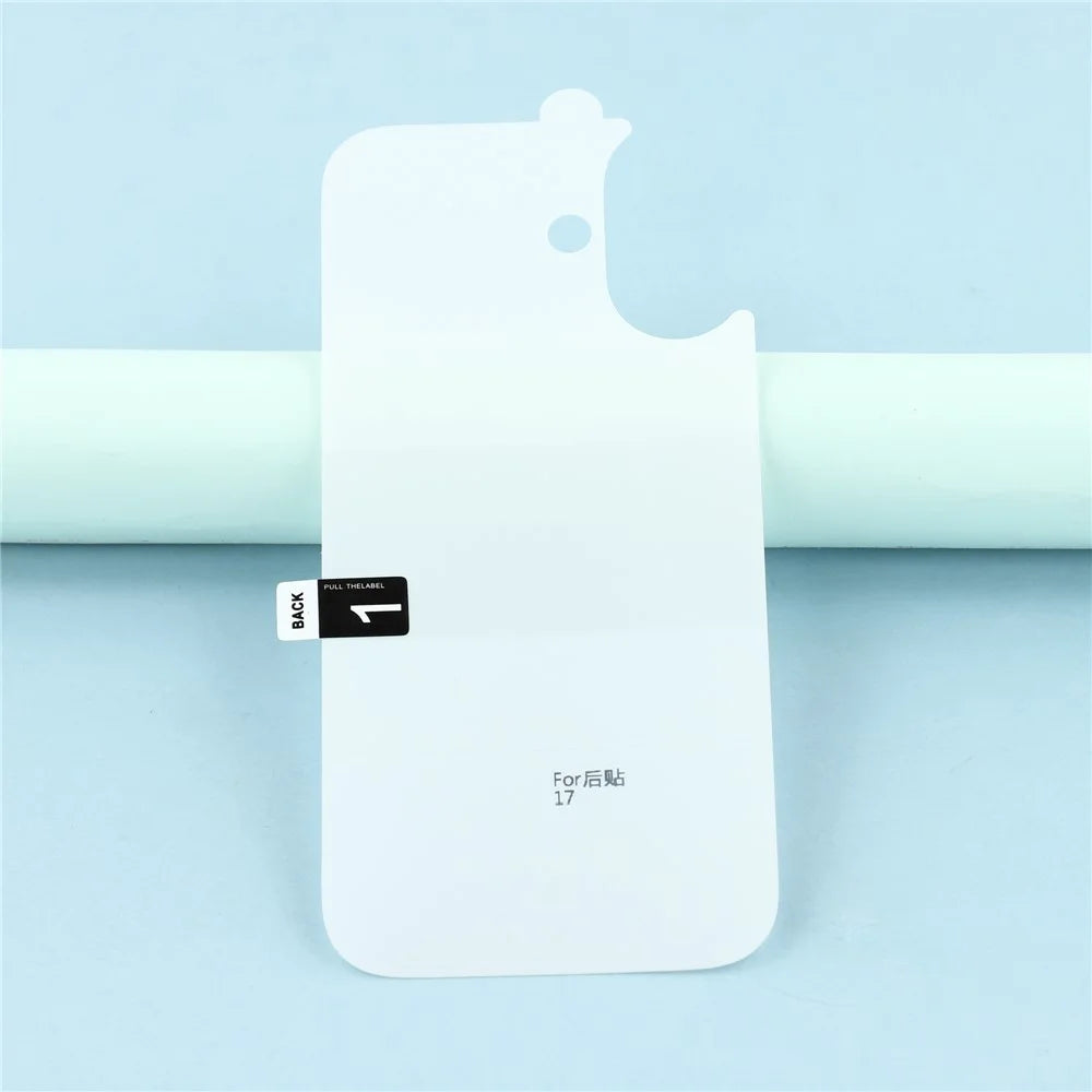 For iPhone 17 Back Screen Protector Hydrogel Clear TPU Phone Back Cover Film - 3