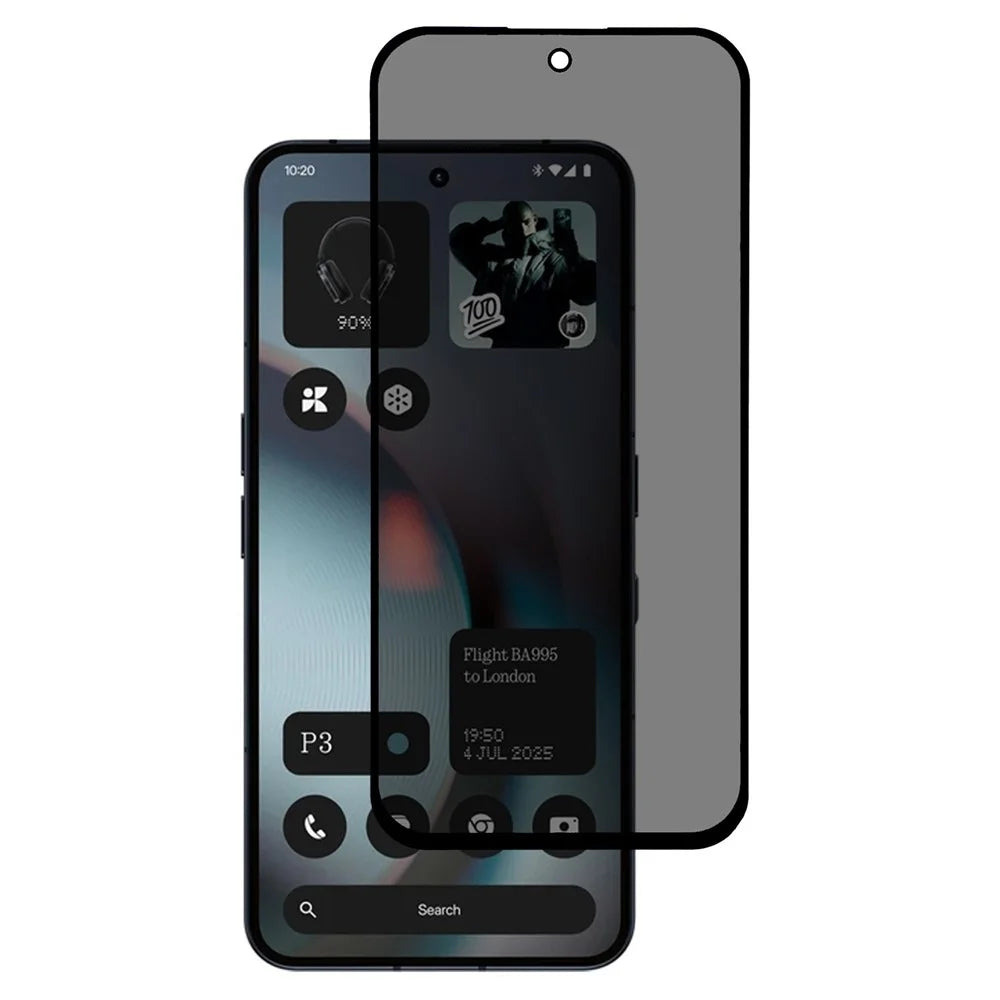 For Nothing Phone (3) 5G Anti-Peep Tempered Glass Full Covering Silk Printing Screen Protector - 1