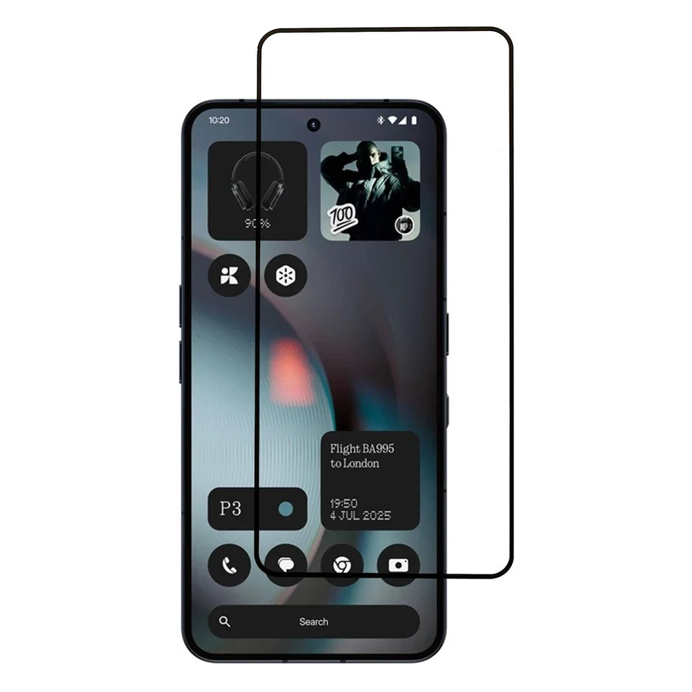 For Nothing Phone (3) 5G Screen Protector Silk Printing Full Glue Tempered Glass Screen Film - 1