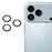 X-LEVEL For iPhone 17 Pro Max  /  17 Pro Camera Lens Protector AR Rhinestones Decor HD Lens Film - Grey - 1