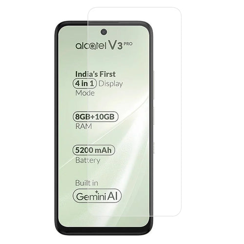For Alcatel V3 Pro 5G Screen Protector 0.3mm Arc Edge Ultra Clear Tempered Glass Film - 1