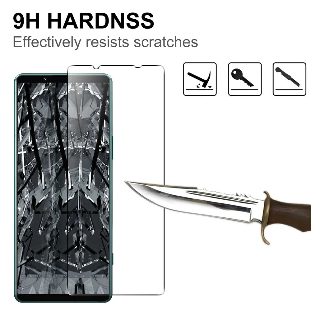 For Sony Xperia 5 IV 5G Anti-fingerprint Tempered Glass Film 2.5D Arc Edge HD Clear Anti-explosion Screen Protector - 3