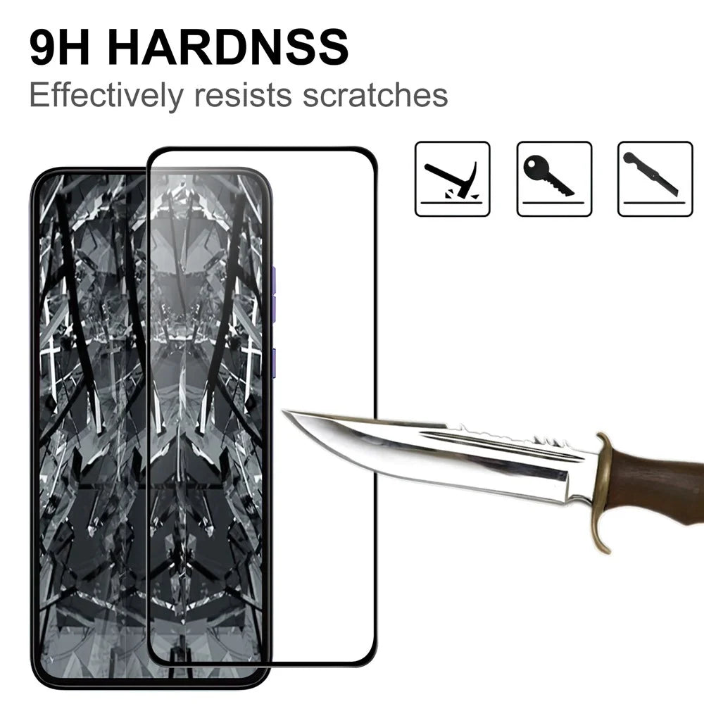 For Motorola Edge 30 Neo 5G Full Glue Black Edge AGC Glass Screen Protector Shatter-proof 9H Hardness Tempered Glass Film - 3