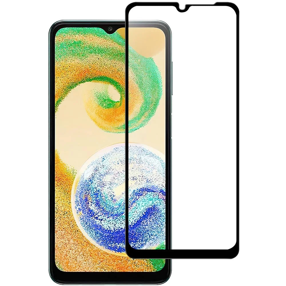 Anti-scratch AGC Glass Full Screen Protector for Samsung Galaxy A04s 4G (164.7mm), Full Glue Black Edge Anti-explosion HD Clear Tempered Glass Film - 1