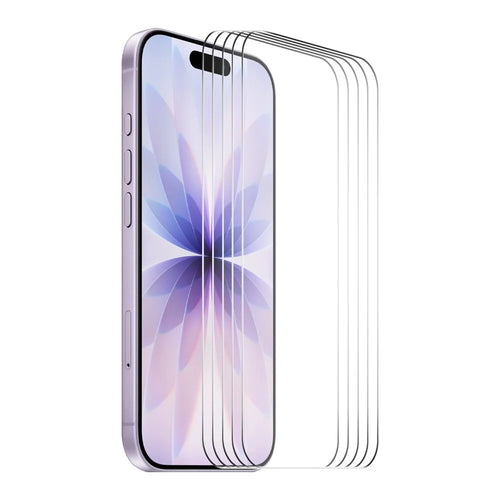 ENKAY HAT PRINCE 5Pcs For iPhone 17 Screen Protector Thick Adhesive 9H Arc Edges High Aluminium-Silicon Glass Film - 1