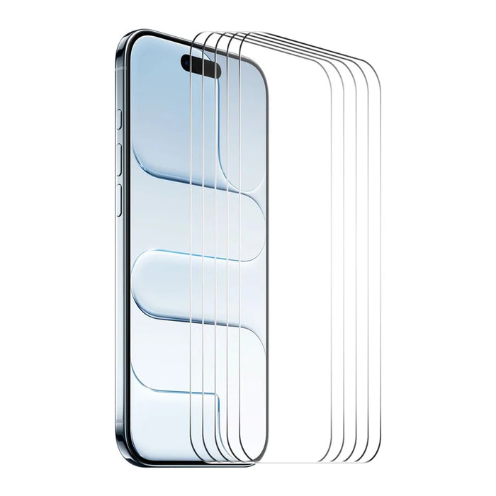 ENKAY HAT PRINCE 5Pcs For iPhone Air Screen Protector Thick Adhesive 9H Arc Edges High Aluminium-Silicon Glass Film - 1