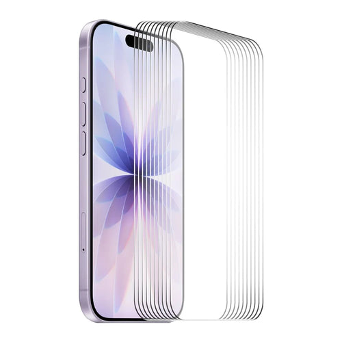 ENKAY HAT PRINCE 10Pcs For iPhone 17 Screen Protector Thick Adhesive 9H Arc Edges High Aluminium-Silicon Glass Film - 1
