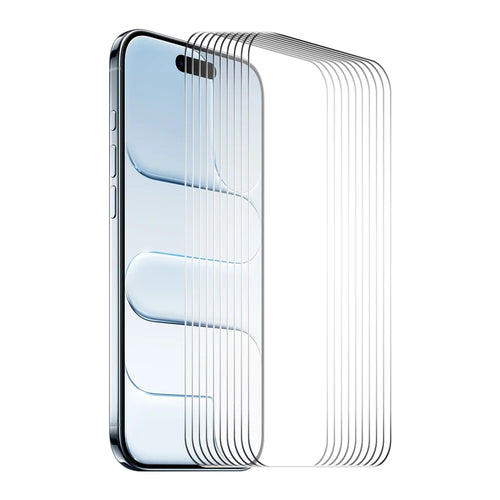 ENKAY HAT PRINCE 10Pcs For iPhone Air Screen Protector Thick Adhesive 9H Arc Edges High Aluminium-Silicon Glass Film - 1