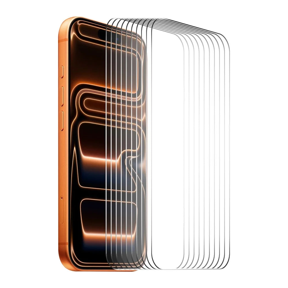 ENKAY HAT PRINCE 10Pcs For iPhone 18 Pro Max / 17 Pro Max Screen Protector Thick Adhesive 9H Arc Edges High Aluminium-Silicon Glass Film - 1