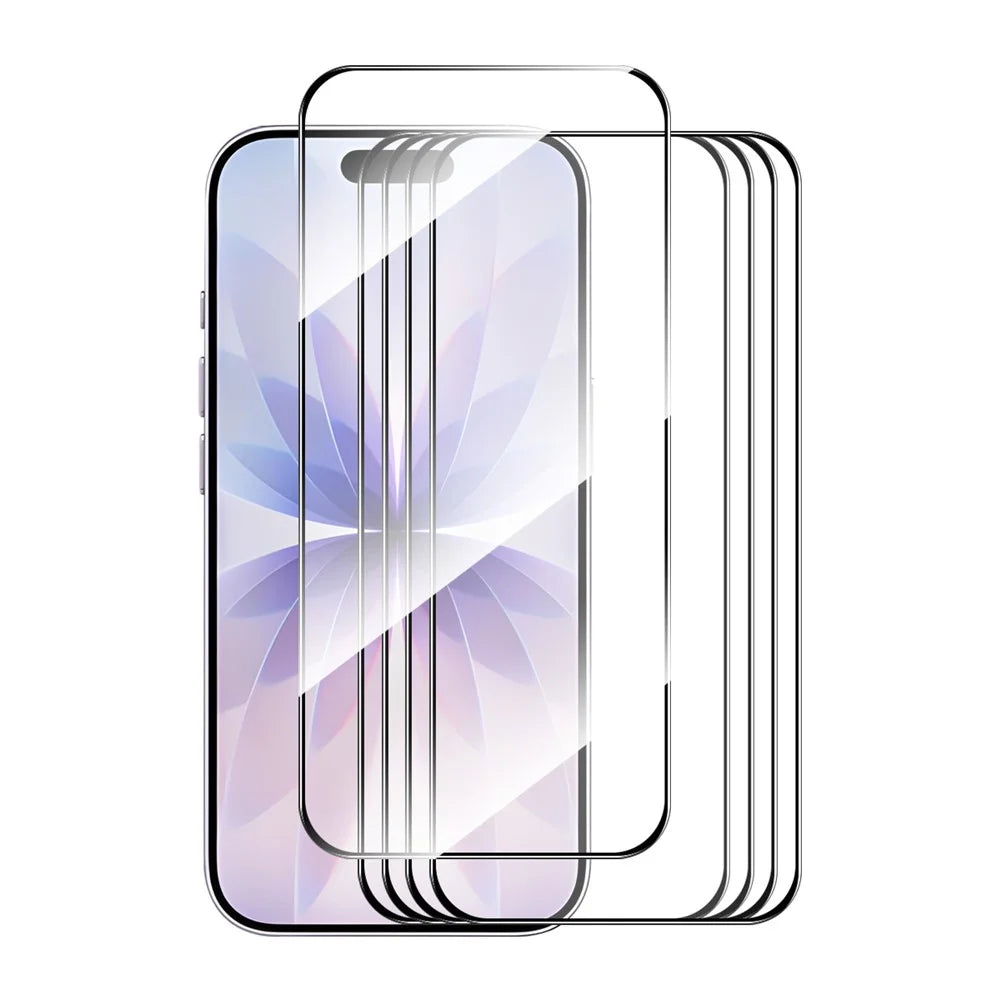 ENKAY HAT PRINCE 5Pcs For iPhone 17 Screen Protector Thick Adhesive 0.26mm 2.5D High Aluminium-Silicon Glass Film - 1