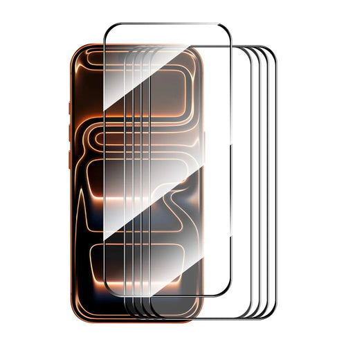ENKAY HAT PRINCE 5Pcs For iPhone 18 Pro Max / 17 Pro Max Screen Protector Thick Adhesive 0.26mm 2.5D High Aluminium-Silicon Glass Film - 1