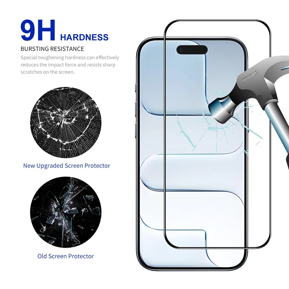 ENKAY HAT PRINCE 10Pcs For iPhone Air Screen Protector Thick Adhesive 0.26mm 2.5D High Aluminium-Silicon Glass Film - 3