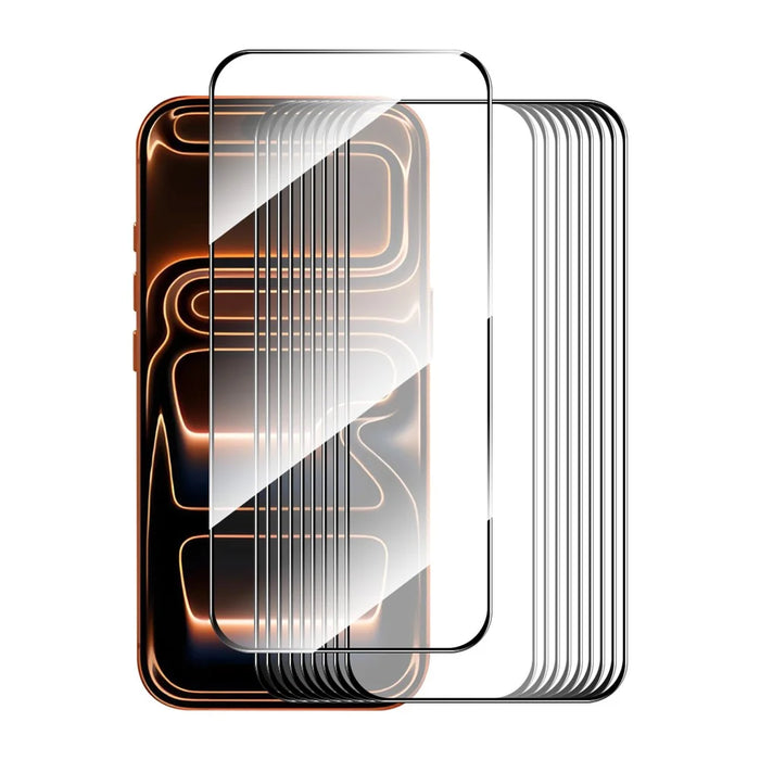 ENKAY HAT PRINCE 10Pcs For iPhone 18 Pro Max / 17 Pro Max Screen Protector Thick Adhesive 0.26mm 2.5D High Aluminium-Silicon Glass Film - 1