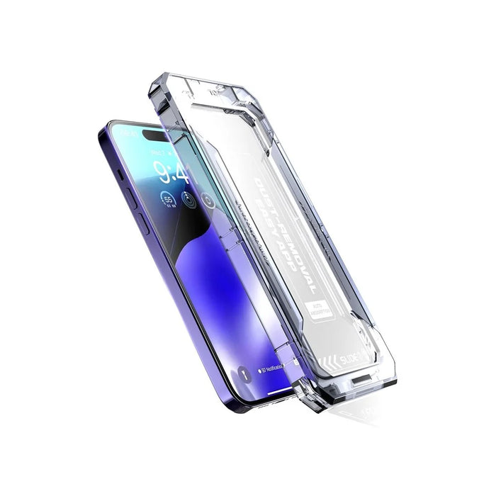 For iPhone 17 Pro Max Screen Protector Silk Printing Tempered Glass Film Dust-Free Protector - 3