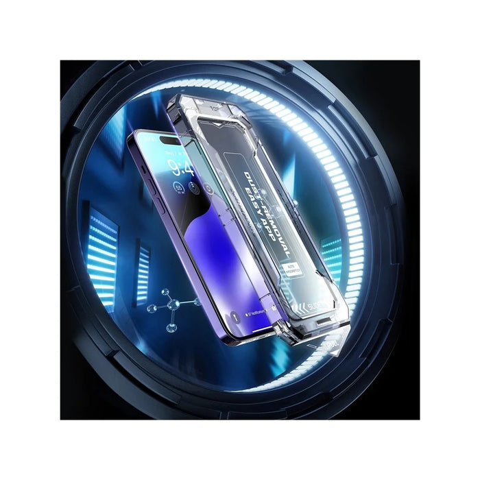 For iPhone 17 Pro Max Screen Protector Silk Printing Tempered Glass Film Dust-Free Protector - 5