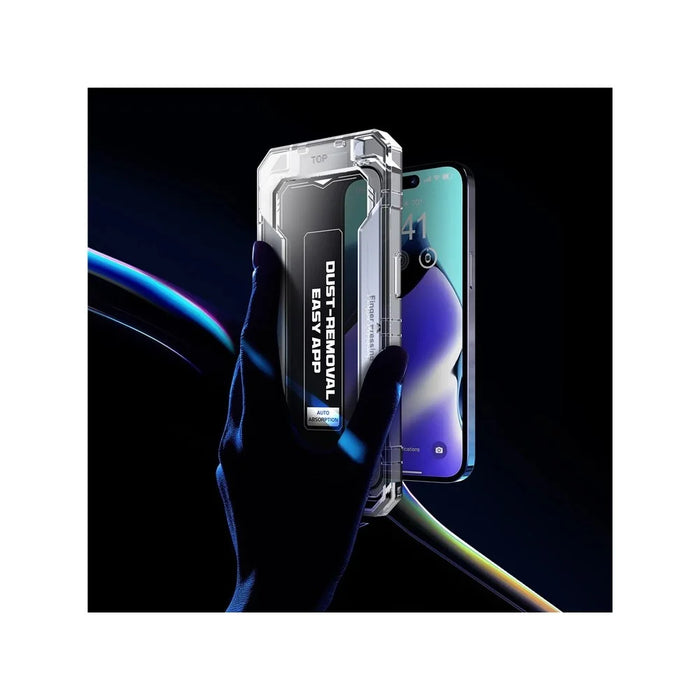 For iPhone 17 Pro Max Screen Protector Silk Printing Tempered Glass Film Dust-Free Protector - 6