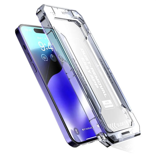 For iPhone 17 Screen Protector Silk Printing Tempered Glass Film Dust-Free Protector - 1