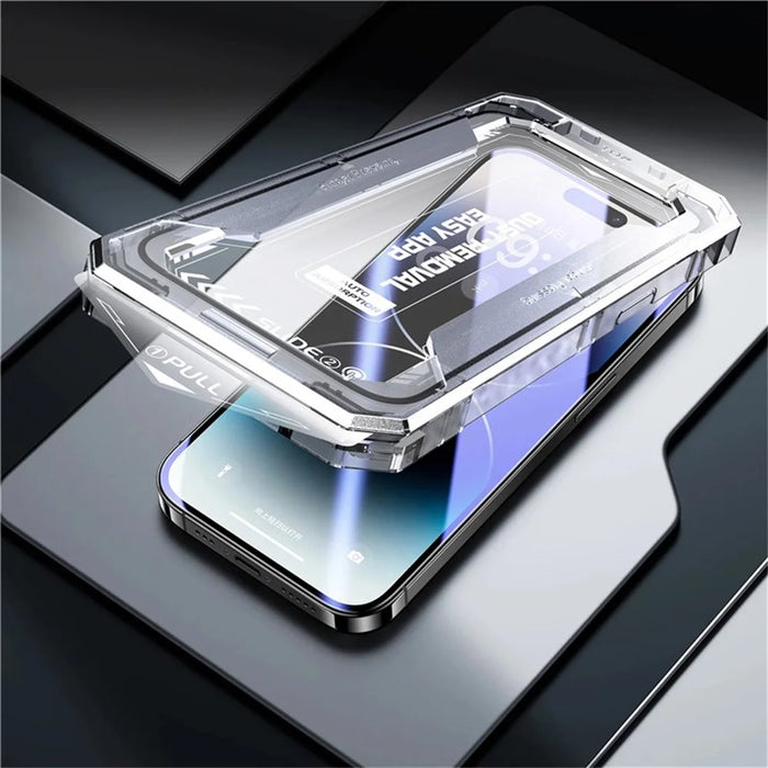 For iPhone Air Anti-Spy Full Screen Protector Auto-Dust Removal Tempered Glass Film - 6