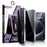 YONGPOLY For iPhone 17 Pro Anti-Spy Full Screen Protector Auto-Dust Removal Tempered Glass Film - 2
