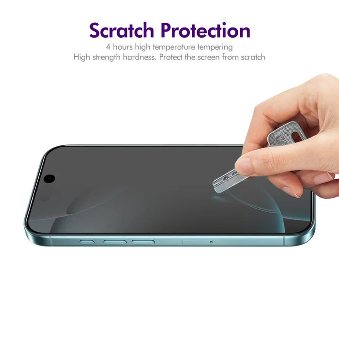 ENKAY HAT PRINCE For iPhone 17 5Pcs Privacy Screen Protector  28-degree Anti-Spy Tempered Glass - Black - 5