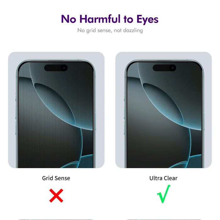 ENKAY HAT PRINCE For iPhone 18 Pro / 17 Pro 5Pcs Anti-Spy Film  Anti-Glare Screen Protector Tempered Glass - Black - 6