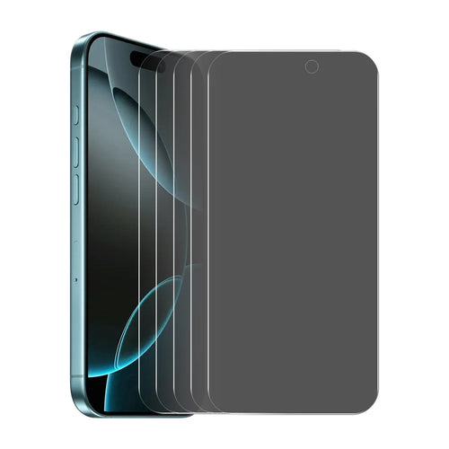 ENKAY HAT PRINCE For iPhone 18 Pro Max / 17 Pro Max 5Pcs Anti-Spy Film  Anti-Glare Screen Protector Tempered Glass - Black - 1