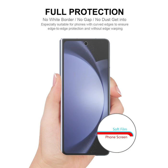 ENKAY HAT PRINCE Screen Protector for Samsung Galaxy Z Fold7 5G Full-Coverage TPU Films with Front / Back / Lens Guard - 4