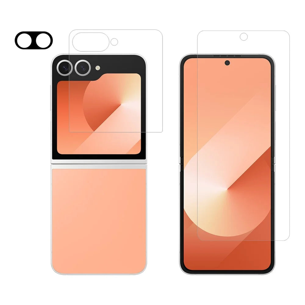 ENKAY HAT PRINCE Screen Protector for Samsung Galaxy Z Flip6 5G Full-Coverage TPU Films with Front / Back / Lens Guard - 1