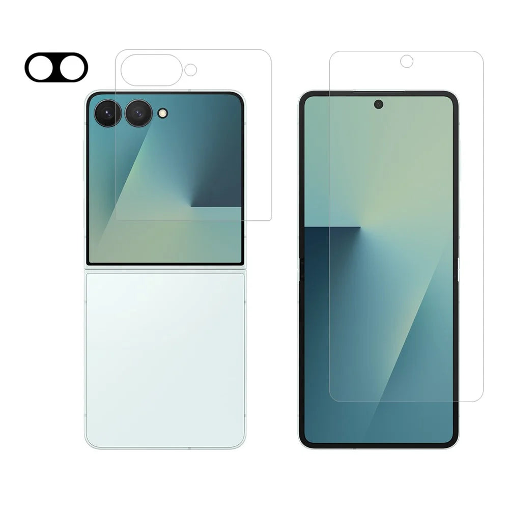 ENKAY HAT PRINCE Screen Protector for Samsung Galaxy Z Flip7 5G Full-Coverage TPU Films with Front / Back / Lens Guard - 1