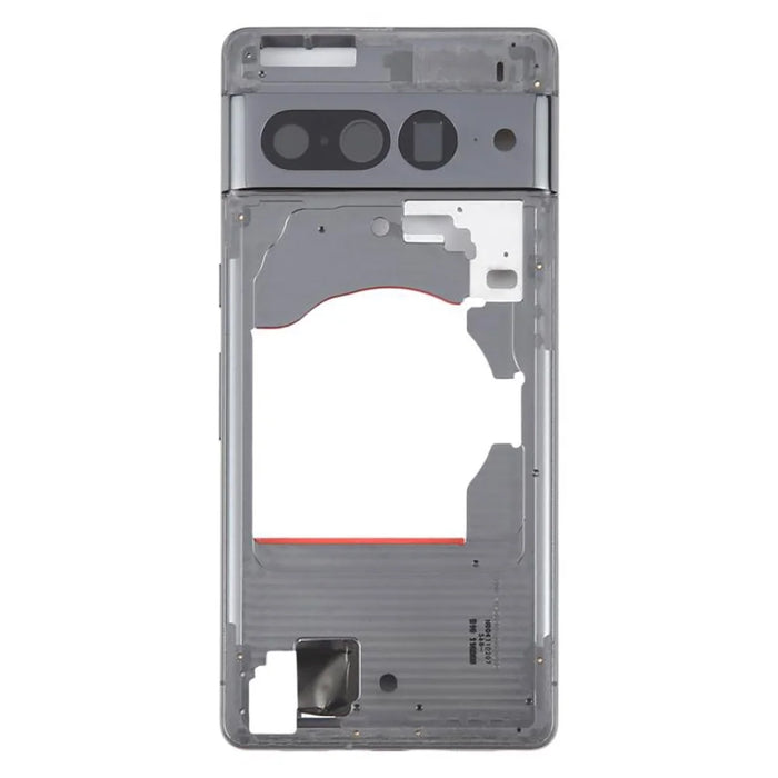 For Google Pixel 7 Pro 5G OEM Middle Plate Frame Replacement (Without Logo) - Black - 2