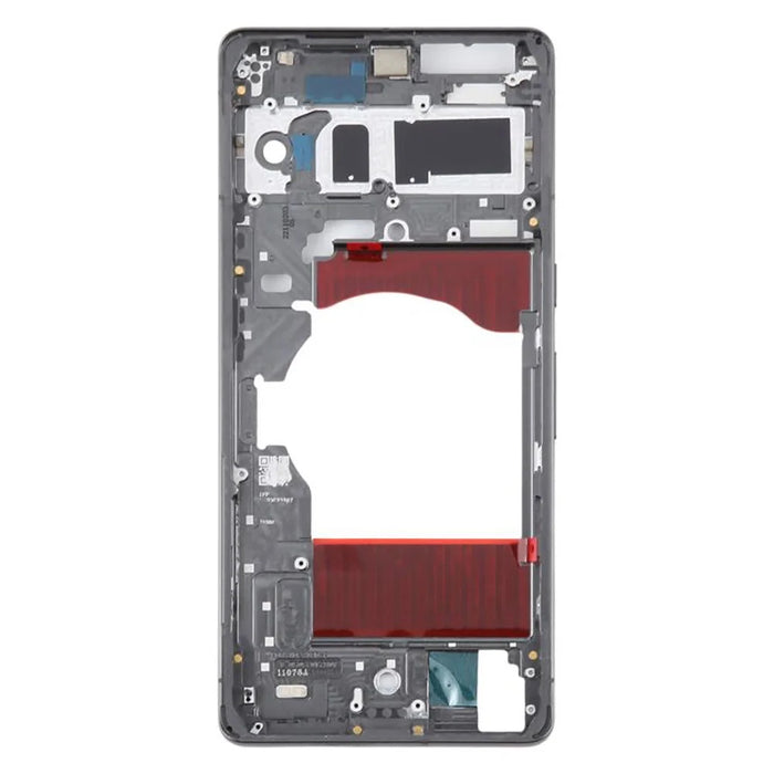 For Google Pixel 7 Pro 5G OEM Middle Plate Frame Replacement (Without Logo) - Black - 3
