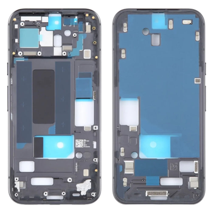 For Google Pixel 8a OEM Middle Plate Frame Replacement (Without Logo) - Black - 1
