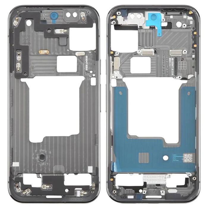 For Google Pixel 9 Pro OEM Middle Plate Frame Replacement (Without Logo) - Black - 1