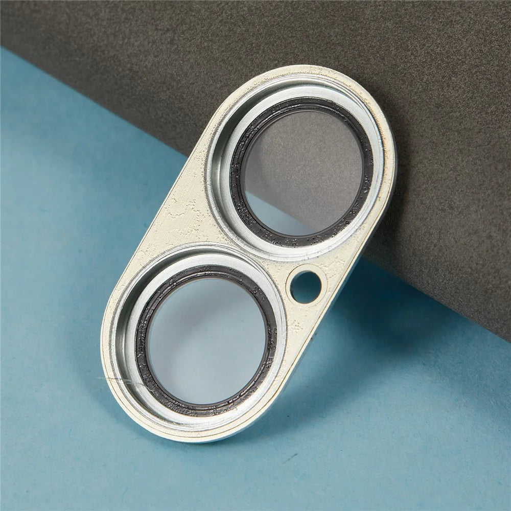 For iPhone 17 Camera Lens Protector Brushed Integrated Metal Tempered Glass Lens Film - Green - 5