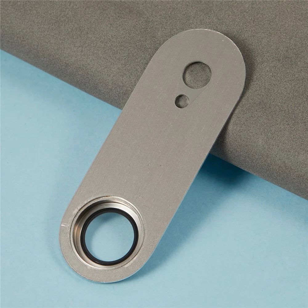 For iPhone Air Camera Lens Protector Brushed Integrated Metal Tempered Glass Lens Film - White - 5