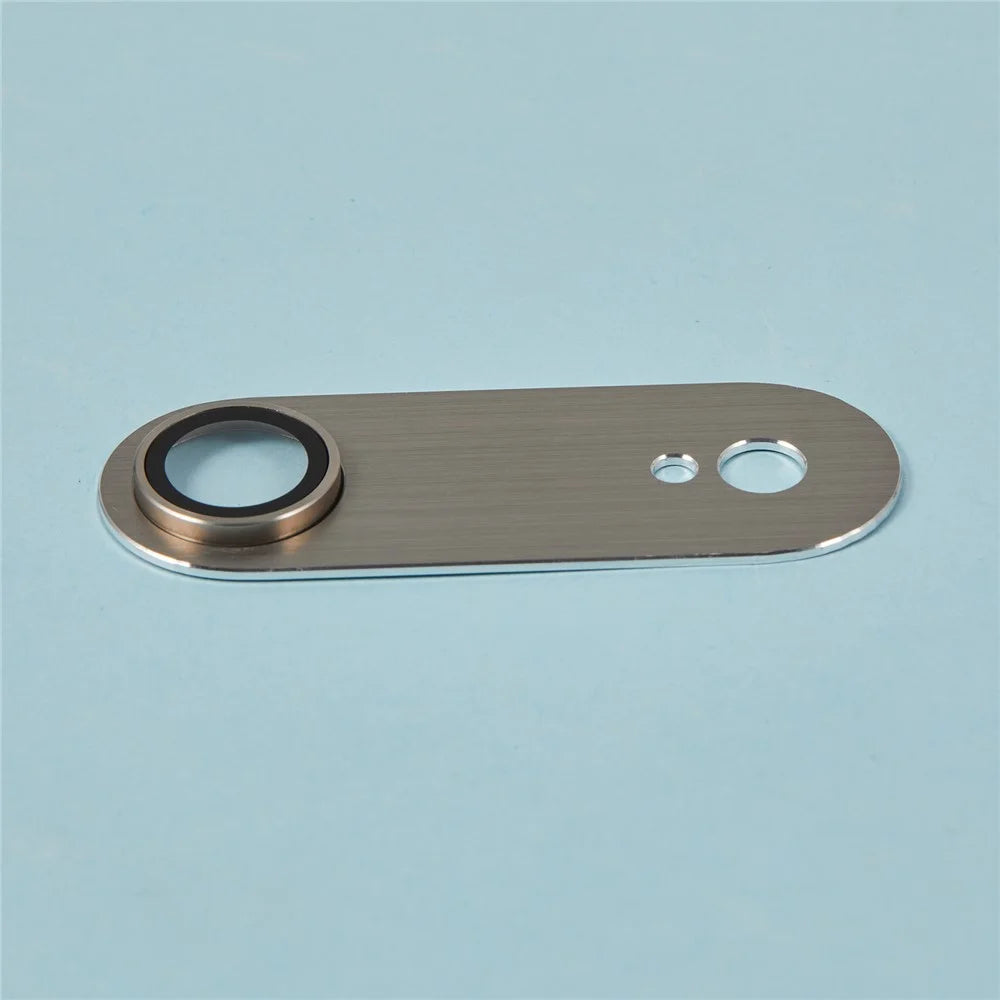 For iPhone Air Camera Lens Protector Brushed Integrated Metal Tempered Glass Lens Film - White - 6