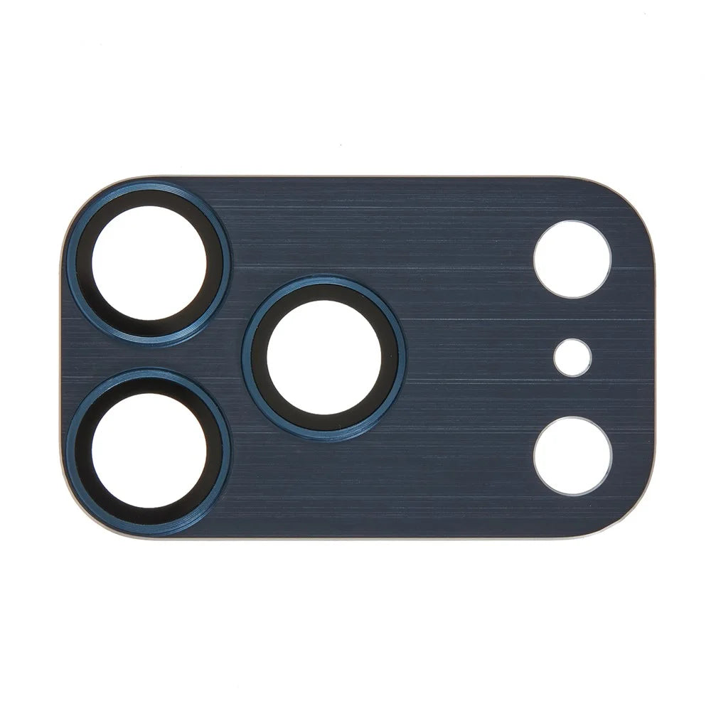 For iPhone 17 Pro Max Camera Lens Protector Brushed Integrated Metal Tempered Glass Lens Film - Black - 2