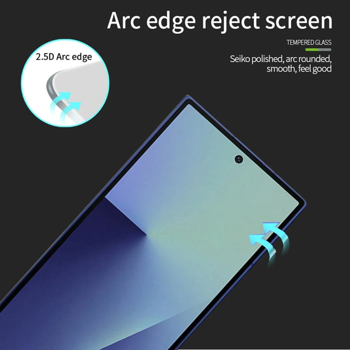 MOFI For Samsung Galaxy Z Fold7 5G Screen Protector  9H Full Glue Full Coverage High Aluminum-Silicon Glass Film - Black - 2