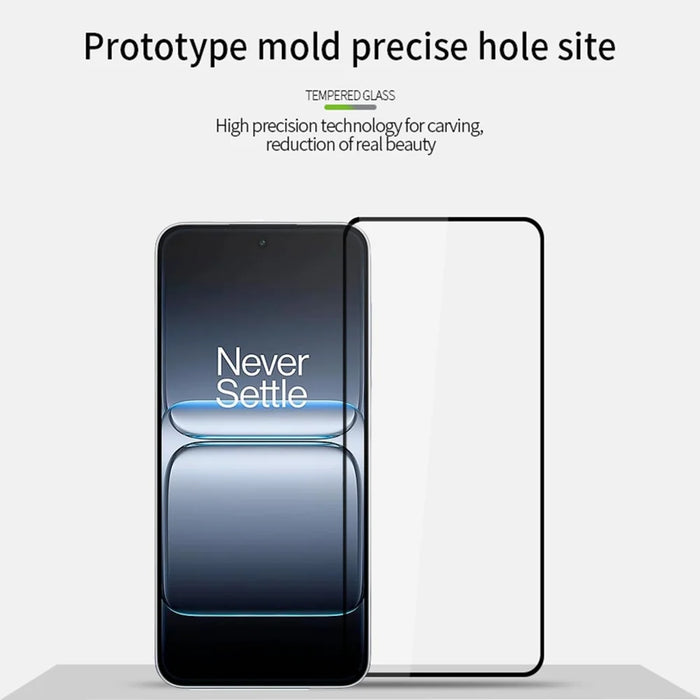 MOFI For OnePlus Nord 5 5G Screen Protector  9H Full Glue Full Coverage High Aluminum-Silicon Glass Film - Black - 3