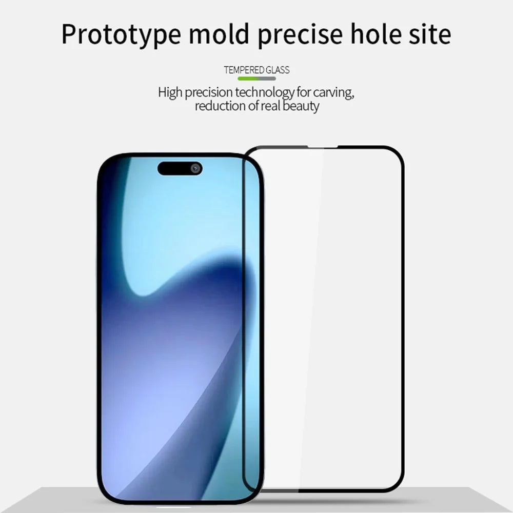 MOFI For iPhone Air Screen Protector  9H Full Glue Full Coverage High Aluminum-Silicon Glass Film -  Black - 3