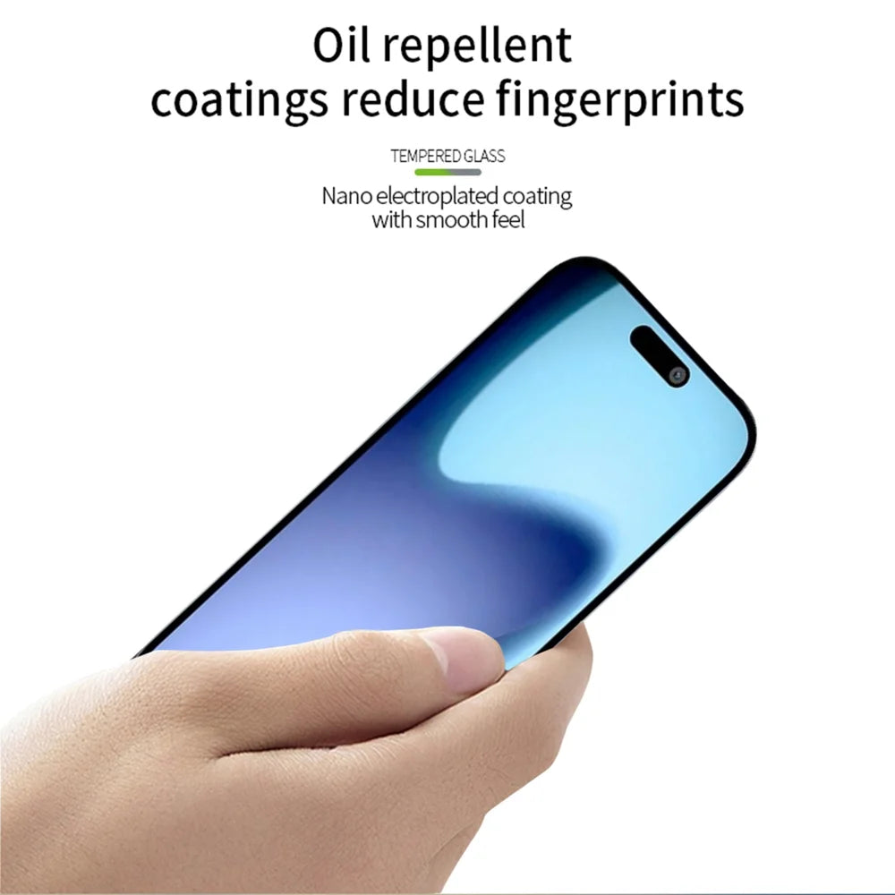 MOFI For iPhone Air Screen Protector  9H Full Glue Full Coverage High Aluminum-Silicon Glass Film -  Black - 4