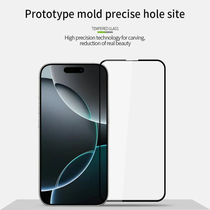 MOFI For iPhone 17 Pro Max Screen Protector  9H Full Glue Full Coverage High Aluminum-Silicon Glass Film -  Black - 3