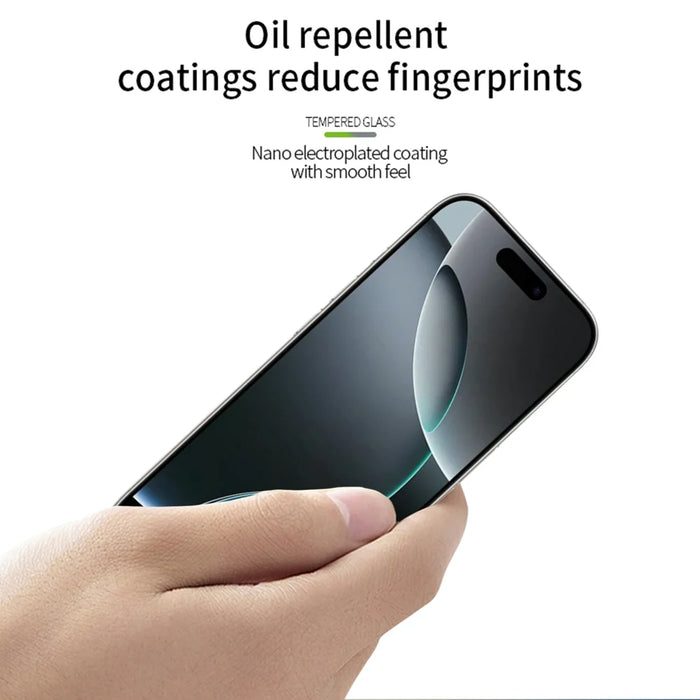MOFI For iPhone 17 Pro Max Screen Protector  9H Full Glue Full Coverage High Aluminum-Silicon Glass Film -  Black - 4