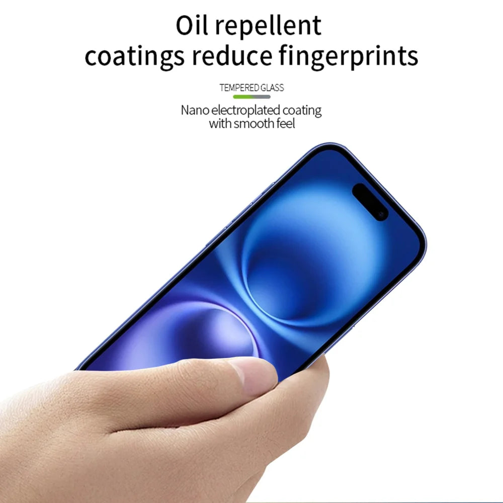 MOFI For iPhone 17 Screen Protector  9H Full Glue Full Coverage High Aluminum-Silicon Glass Film - Black - 4