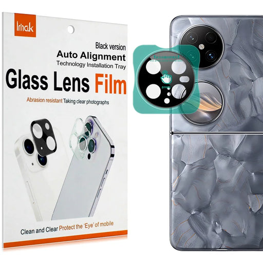 IMAK For Huawei Pocket 2 Tempered Glass Camera Lens Protector with Self Positioning Frame (Black Version) - 1